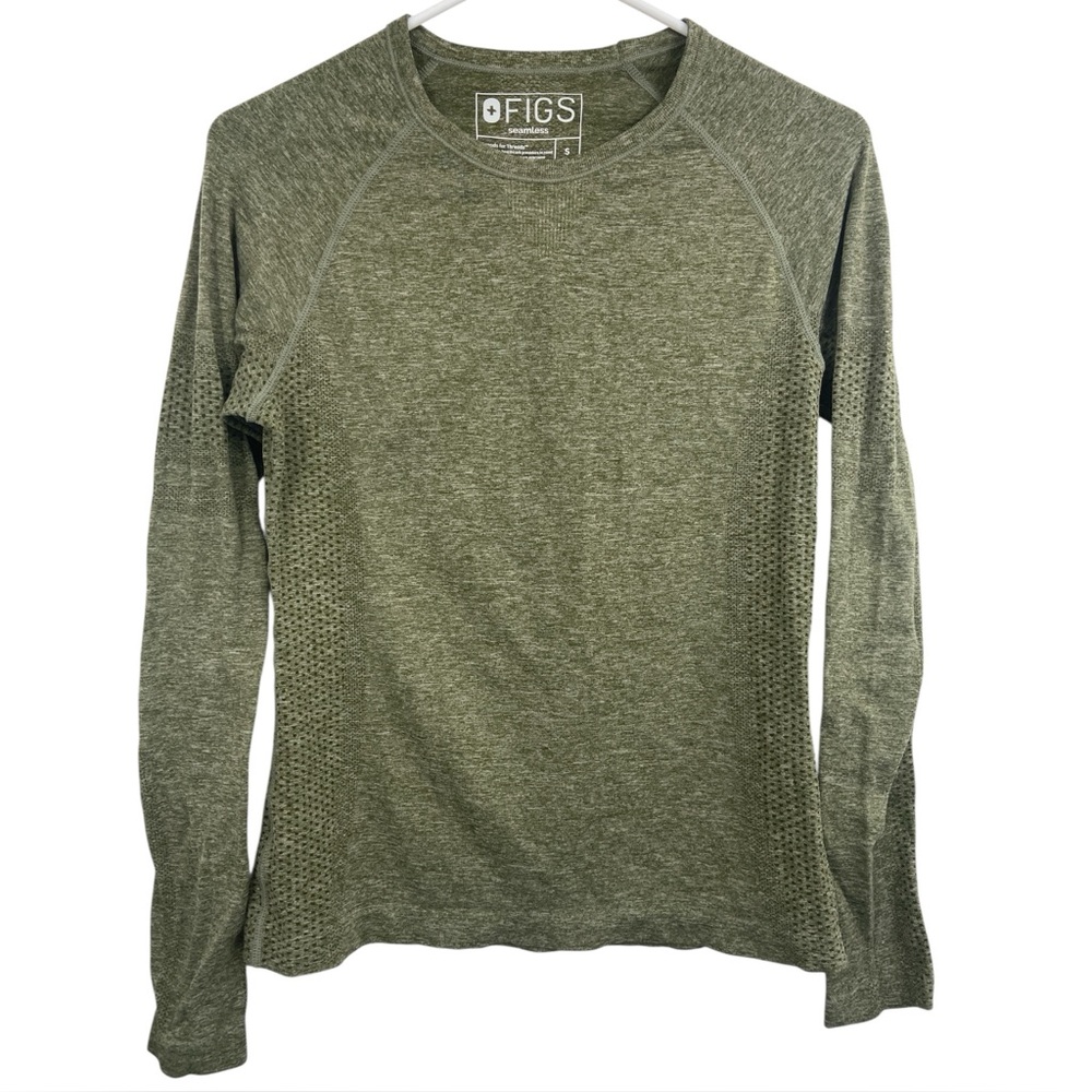 Figs Olive Long Sleeve Tee